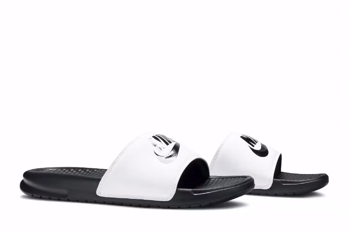 Nike Benassi Slides White, view 9