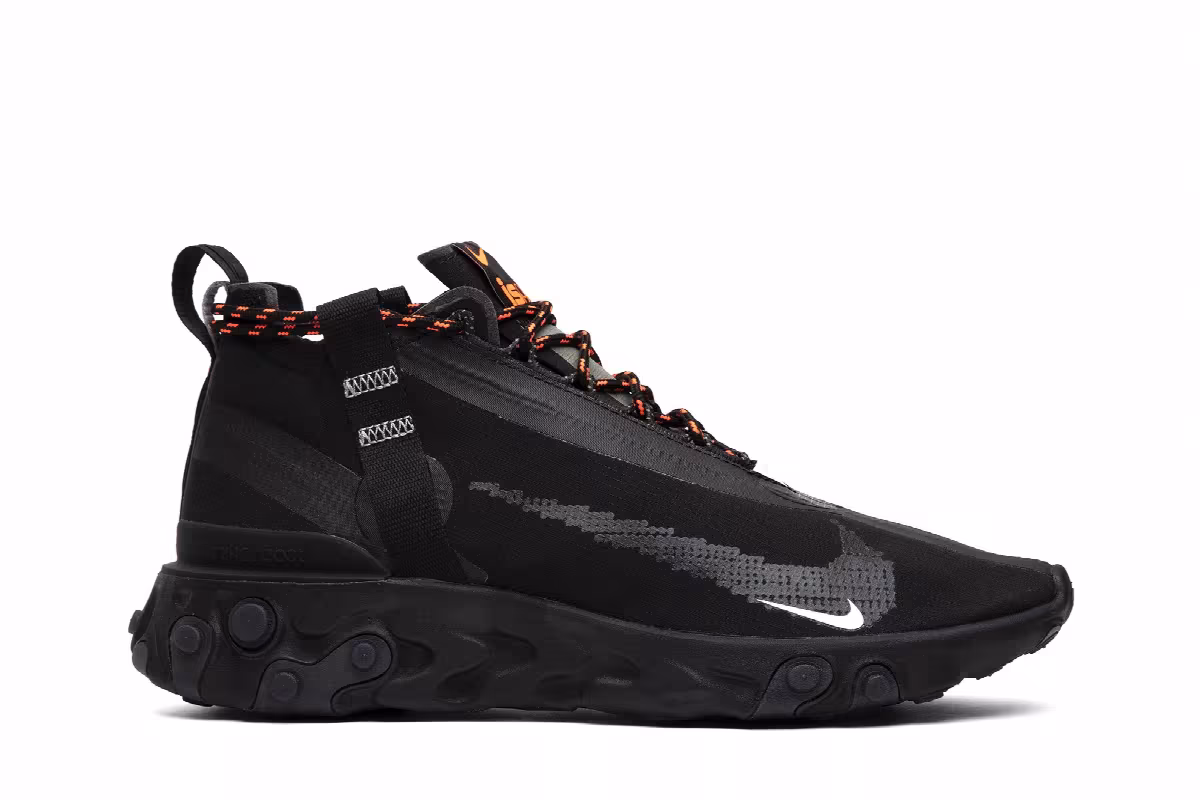 Nike React Runner Mid WR ISPA Black, view 2