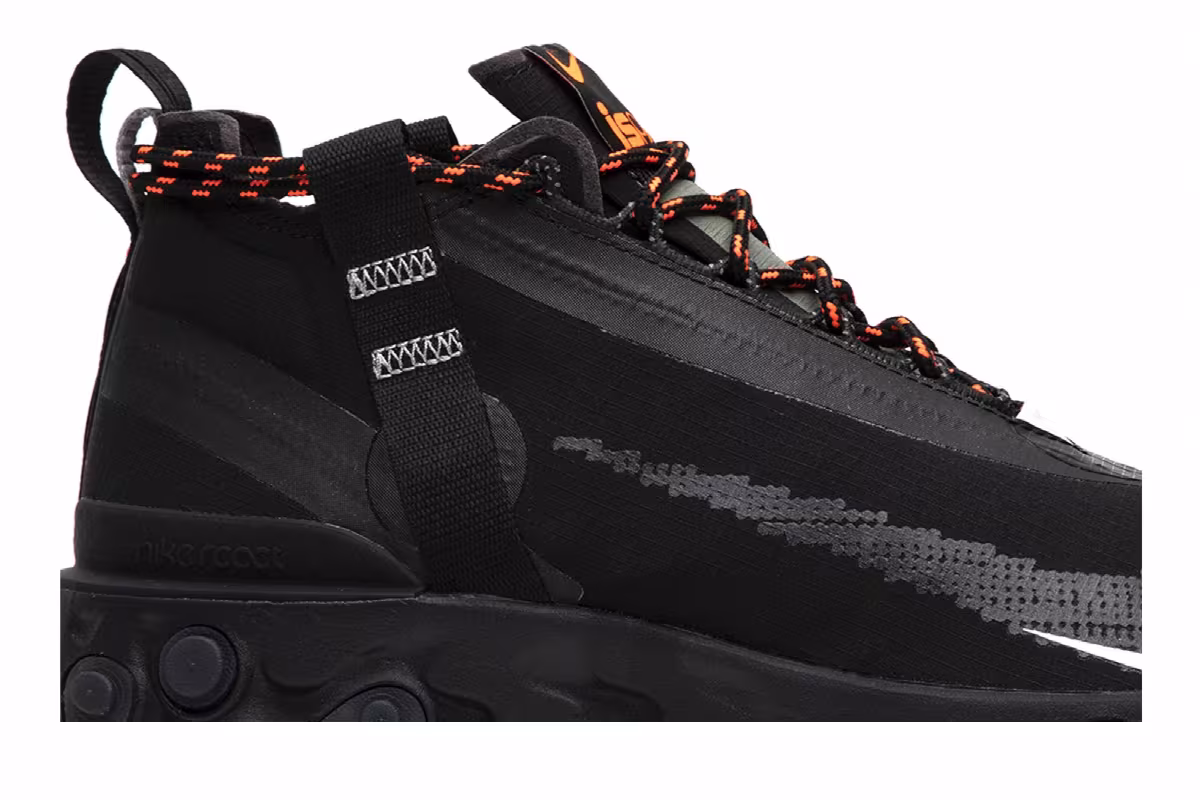 Nike React Runner Mid WR ISPA Black, view 3