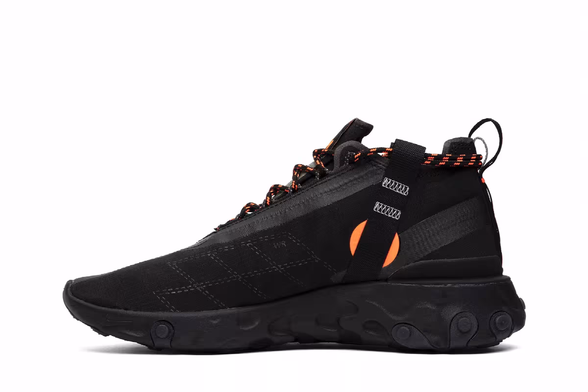Nike React Runner Mid WR ISPA Black, view 4