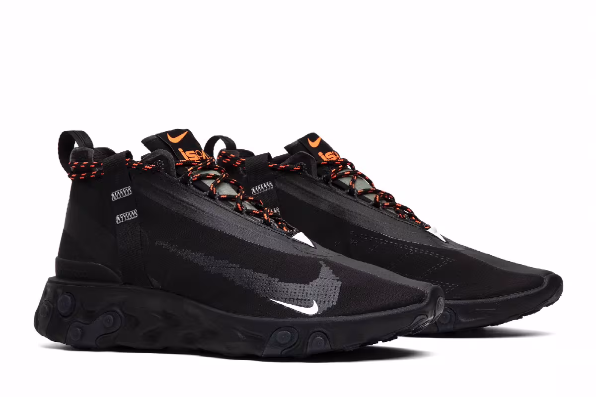 Nike React Runner Mid WR ISPA Black, view 9
