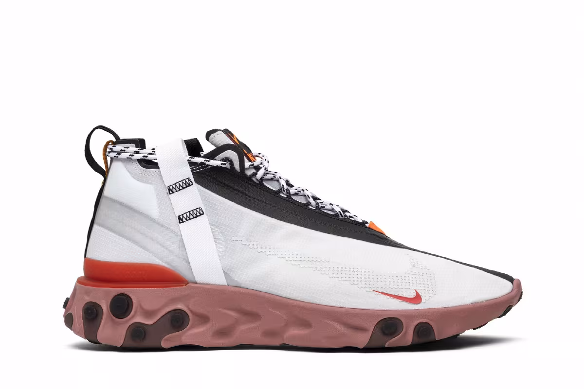 Nike React Runner Mid WR ISPA Summit White, view 2