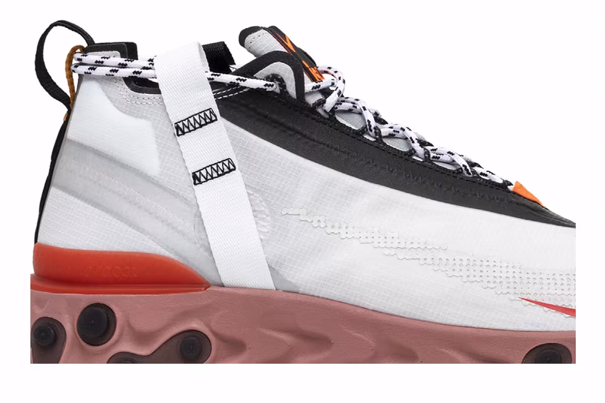 Nike React Runner Mid WR ISPA Summit White, view 3