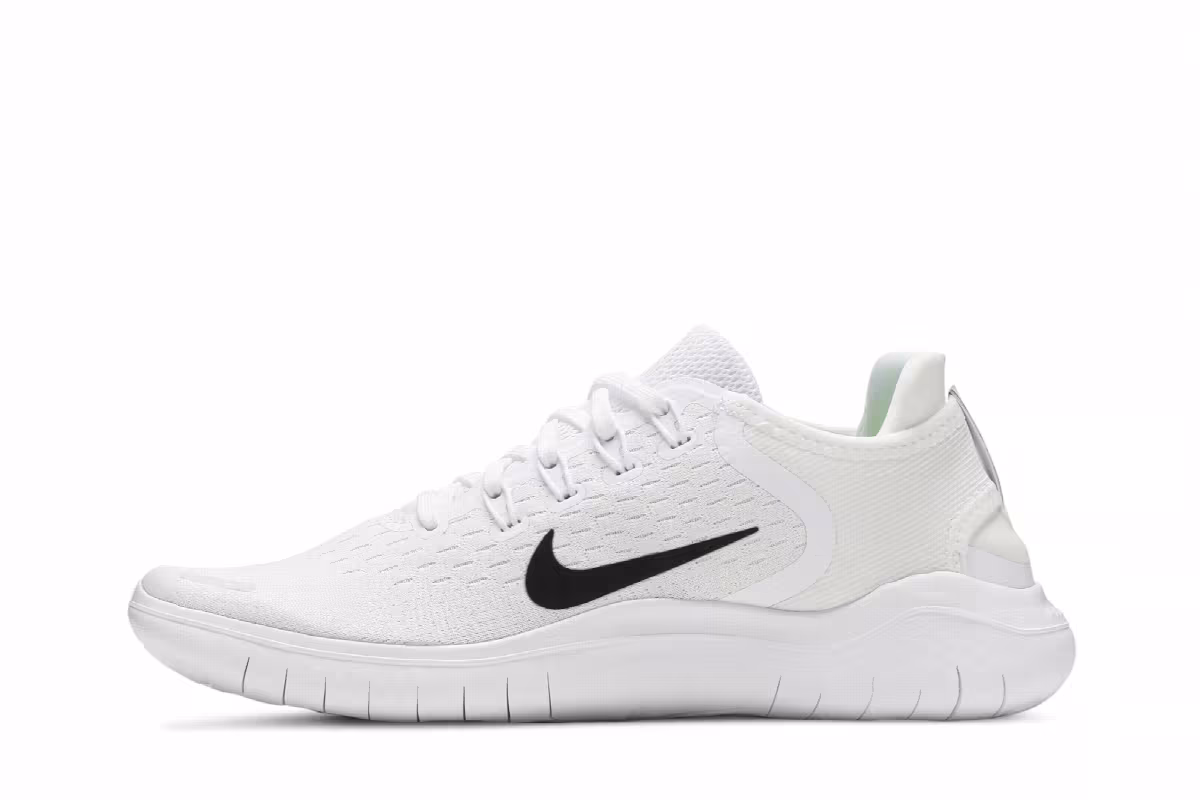 Nike Free RN 2018 White Black, view 4