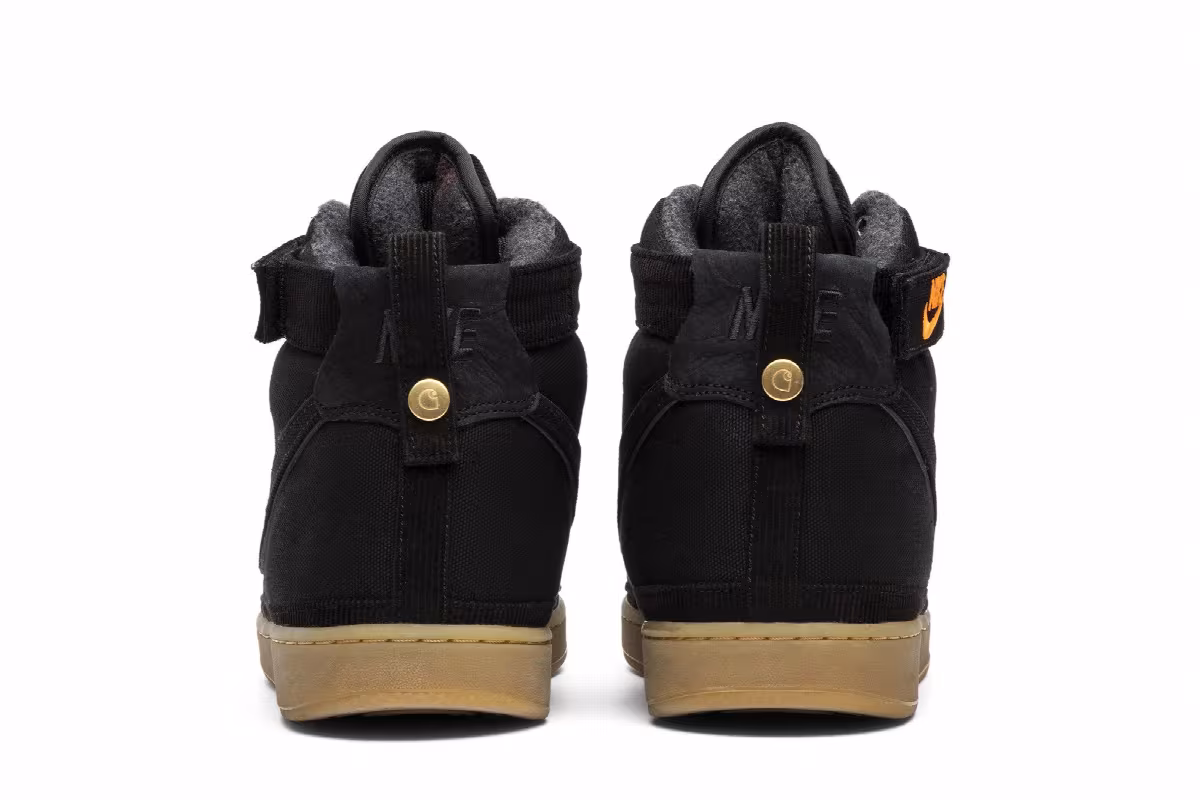 Carhartt WIP x Nike Vandal High Supreme Black Gum, view 7