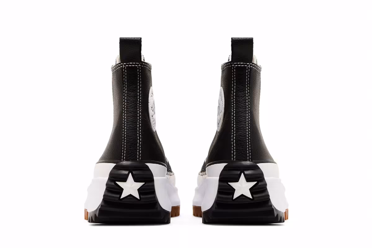 Converse Run Star Hike High Black White, view 7