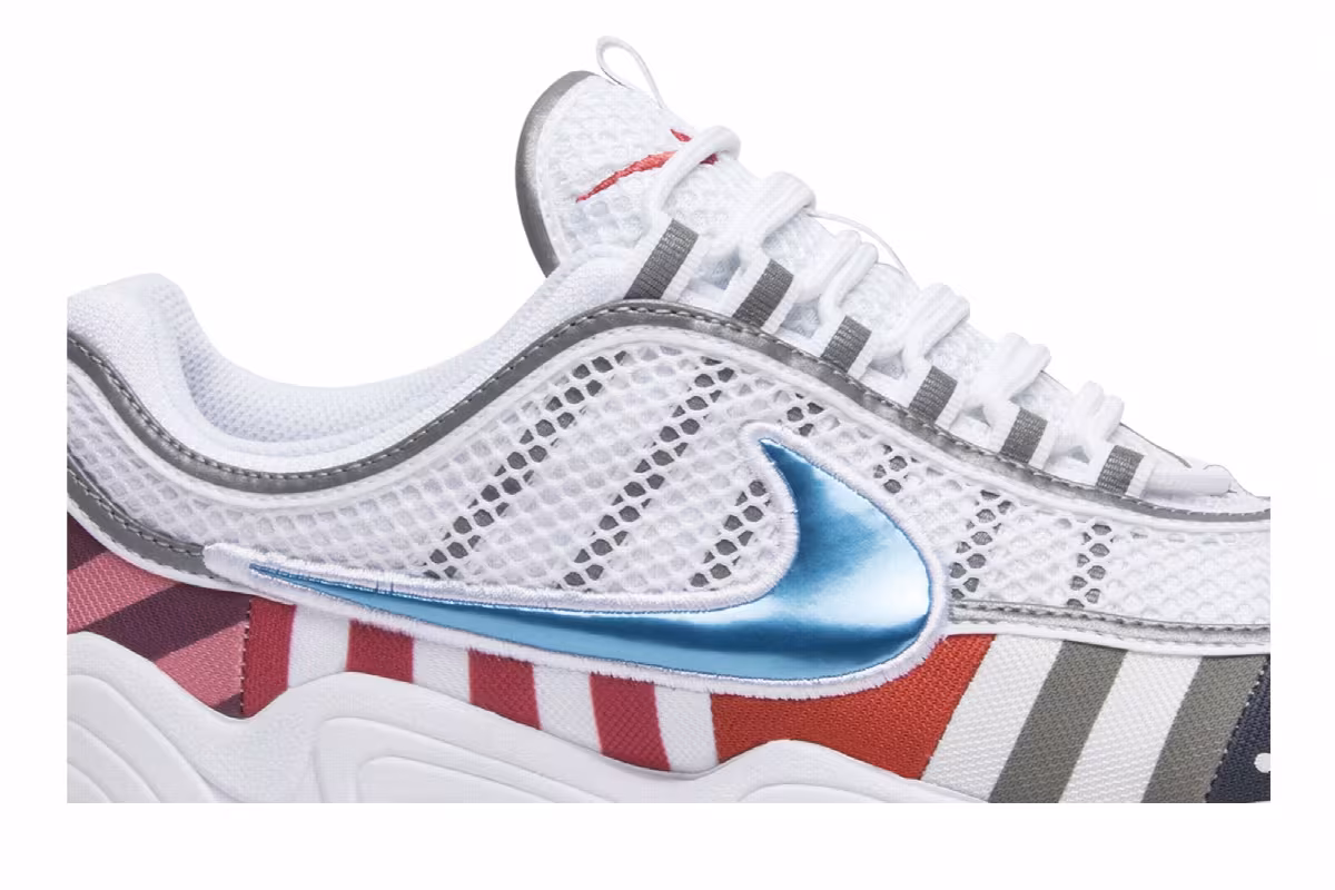 Parra x Nike Air Zoom Spiridon White Multi, view 3