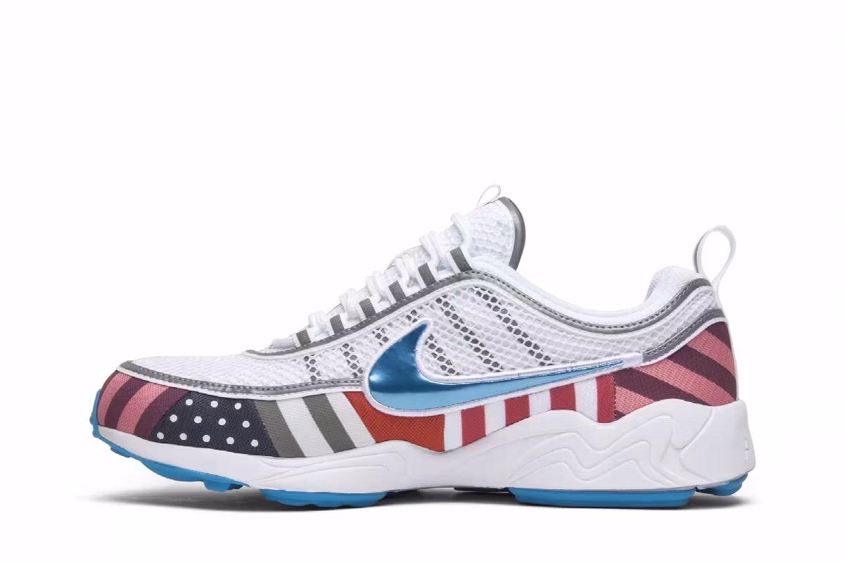 Parra x Nike Air Zoom Spiridon White Multi, view 4