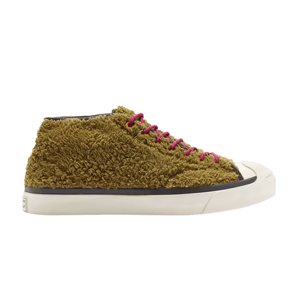 Converse Jack Purcell Mid Retro Sherpa - Dark Moss