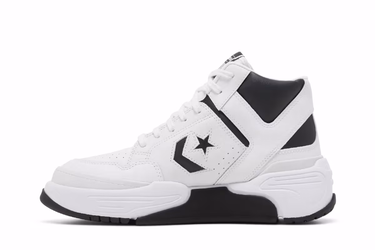 Converse Weapon CX Mid White Black, view 4