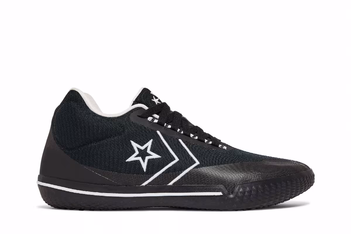 Converse All Star BB Evo Mid Black White, view 2