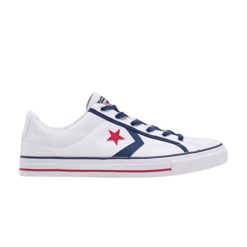 Converse Star Player Low White Navy