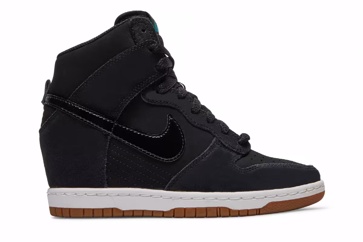 Nike Women's Dunk Sky Hi Essential Black Gum, view 2