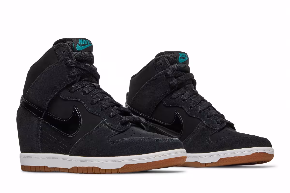 Nike Women's Dunk Sky Hi Essential Black Gum, view 9