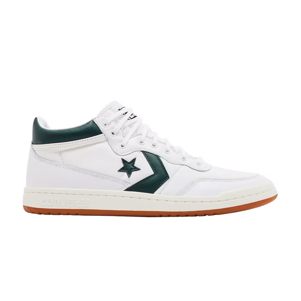 Converse Fastbreak Pro Mid White Deep Emerald