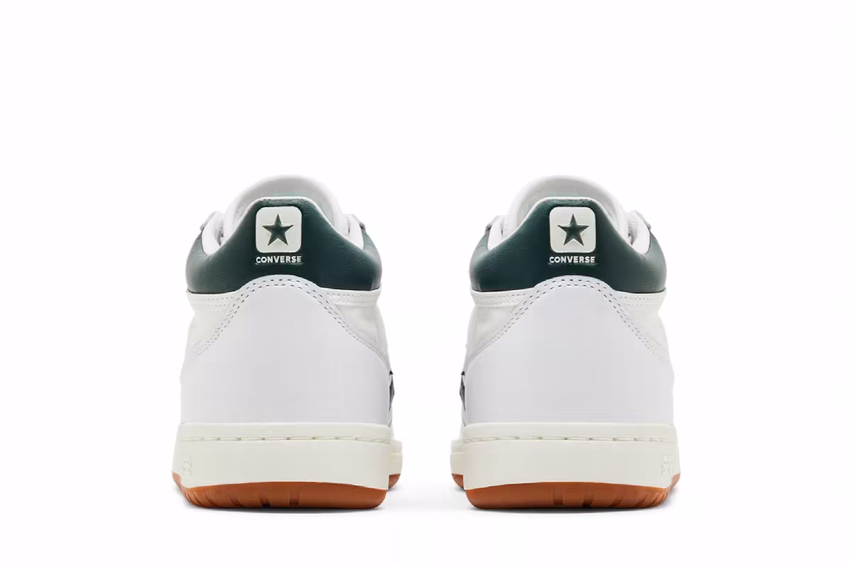 Converse Fastbreak Pro Mid White Deep Emerald, view 7