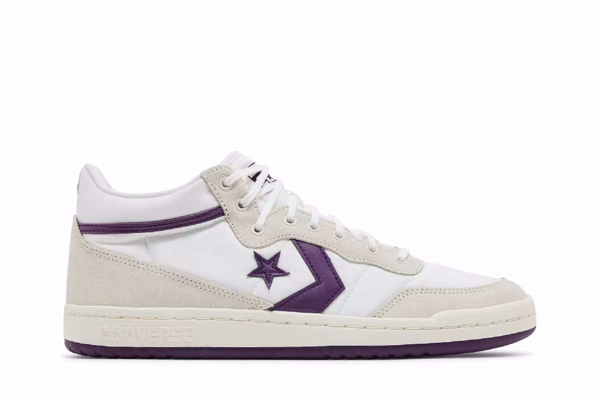 Converse Fastbreak Pro Mid White Purple, view 2