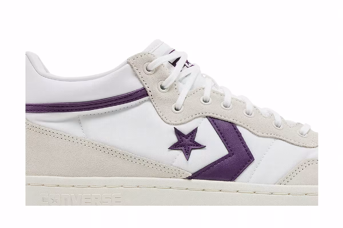 Converse Fastbreak Pro Mid White Purple, view 3