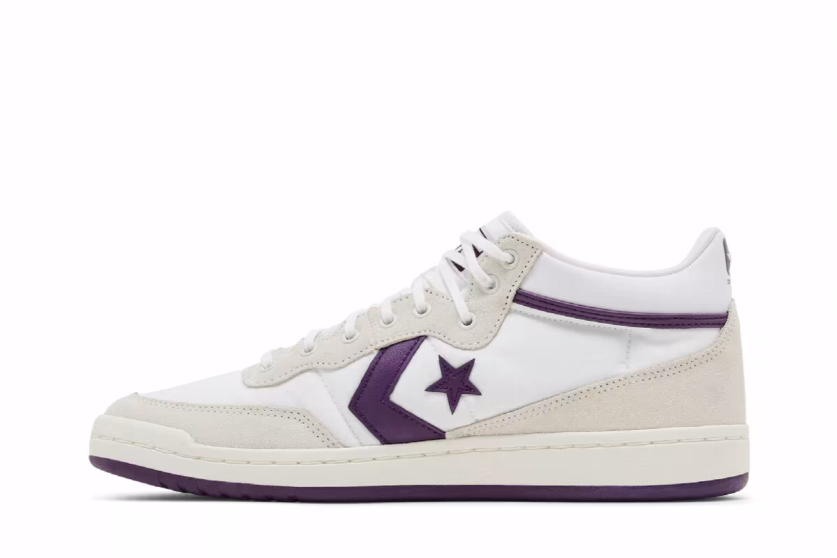Converse Fastbreak Pro Mid White Purple, view 4