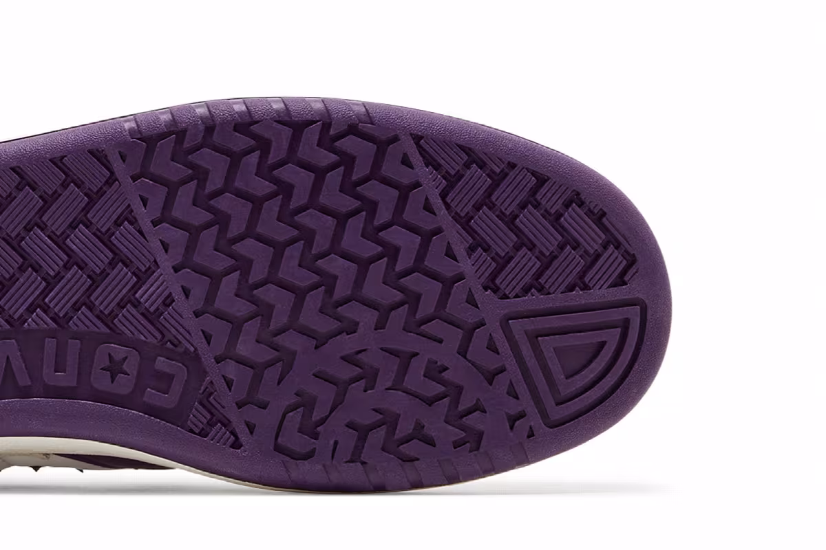 Converse Fastbreak Pro Mid White Purple, view 6