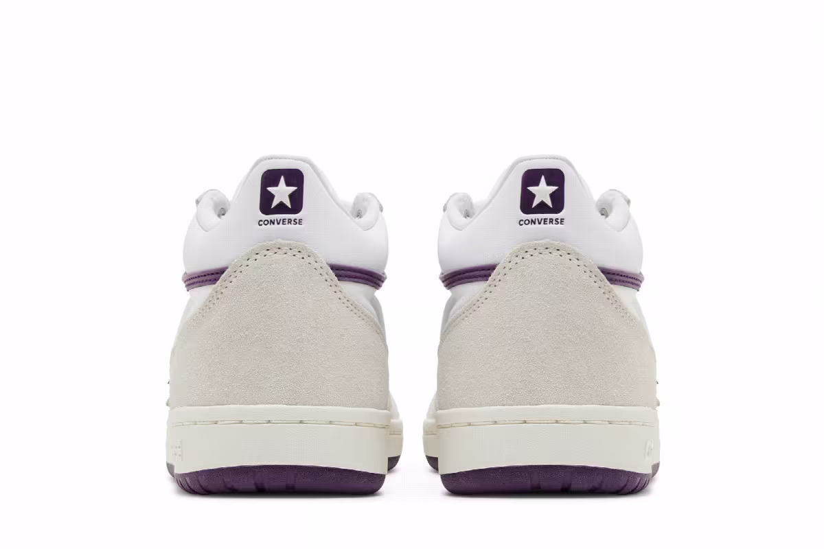 Converse Fastbreak Pro Mid White Purple, view 7