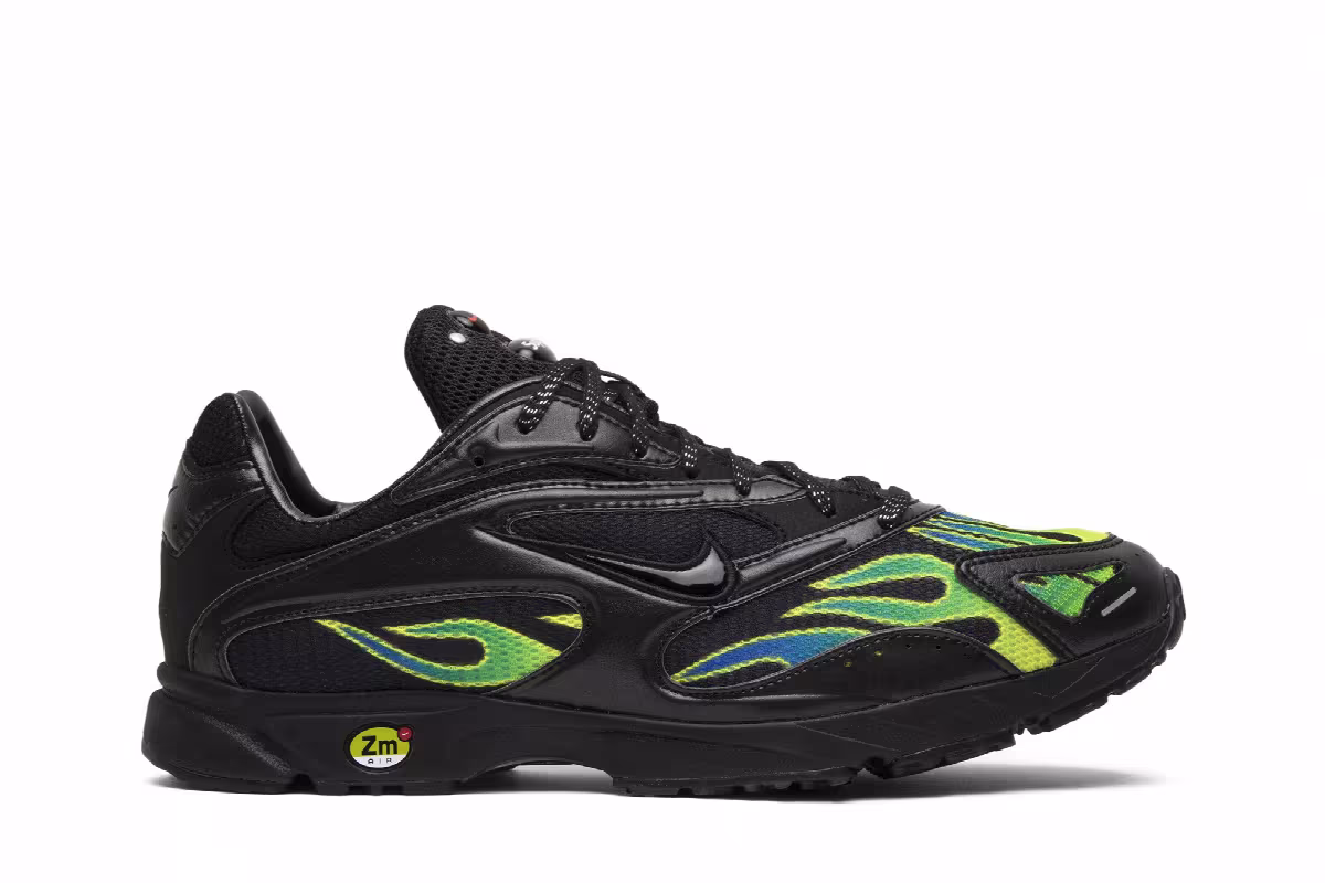 Supreme x Nike Zoom Streak Spectrum Plus Black, view 2