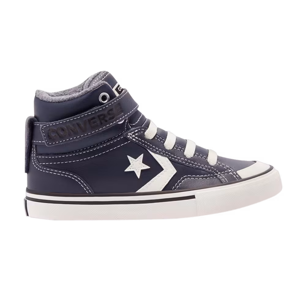 Converse Pro Blaze Strap High GS Leather & Heathered Knit - Lakeside Blue