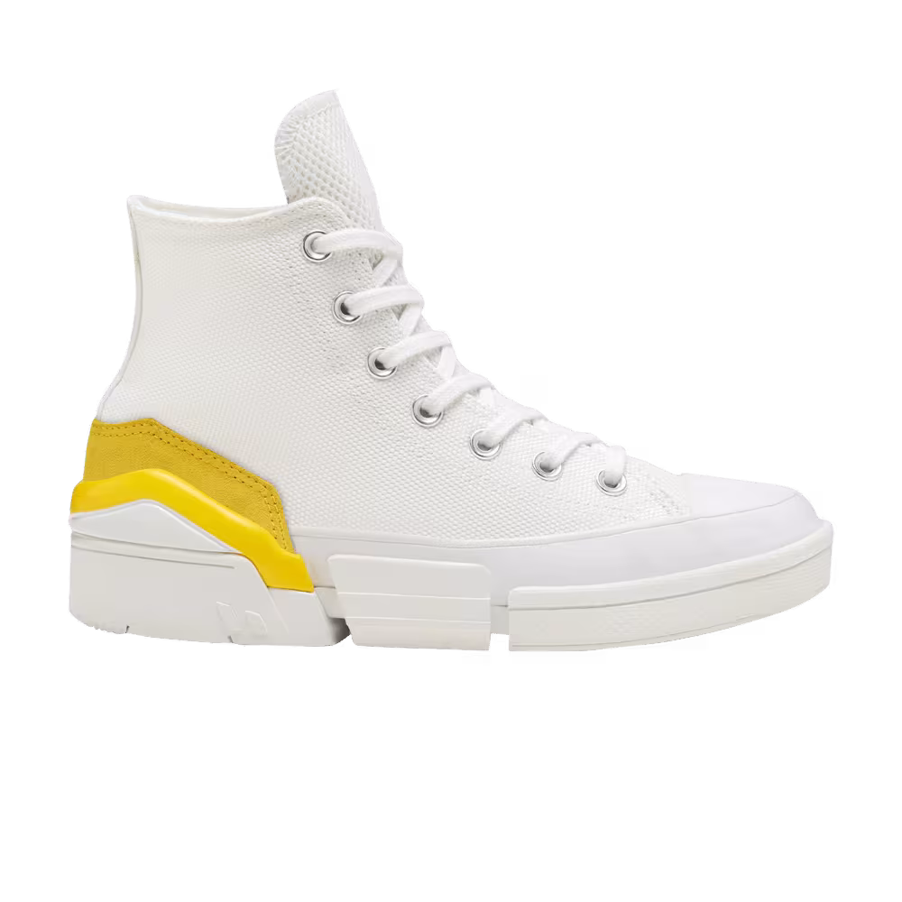 Converse Women's CPX70 High White Speed Yellow
