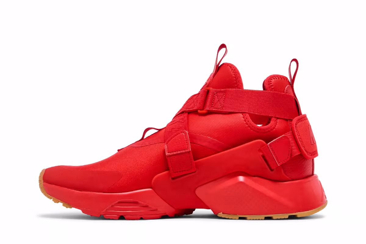 Nike Women's Air Huarache City Speed Red, view 4