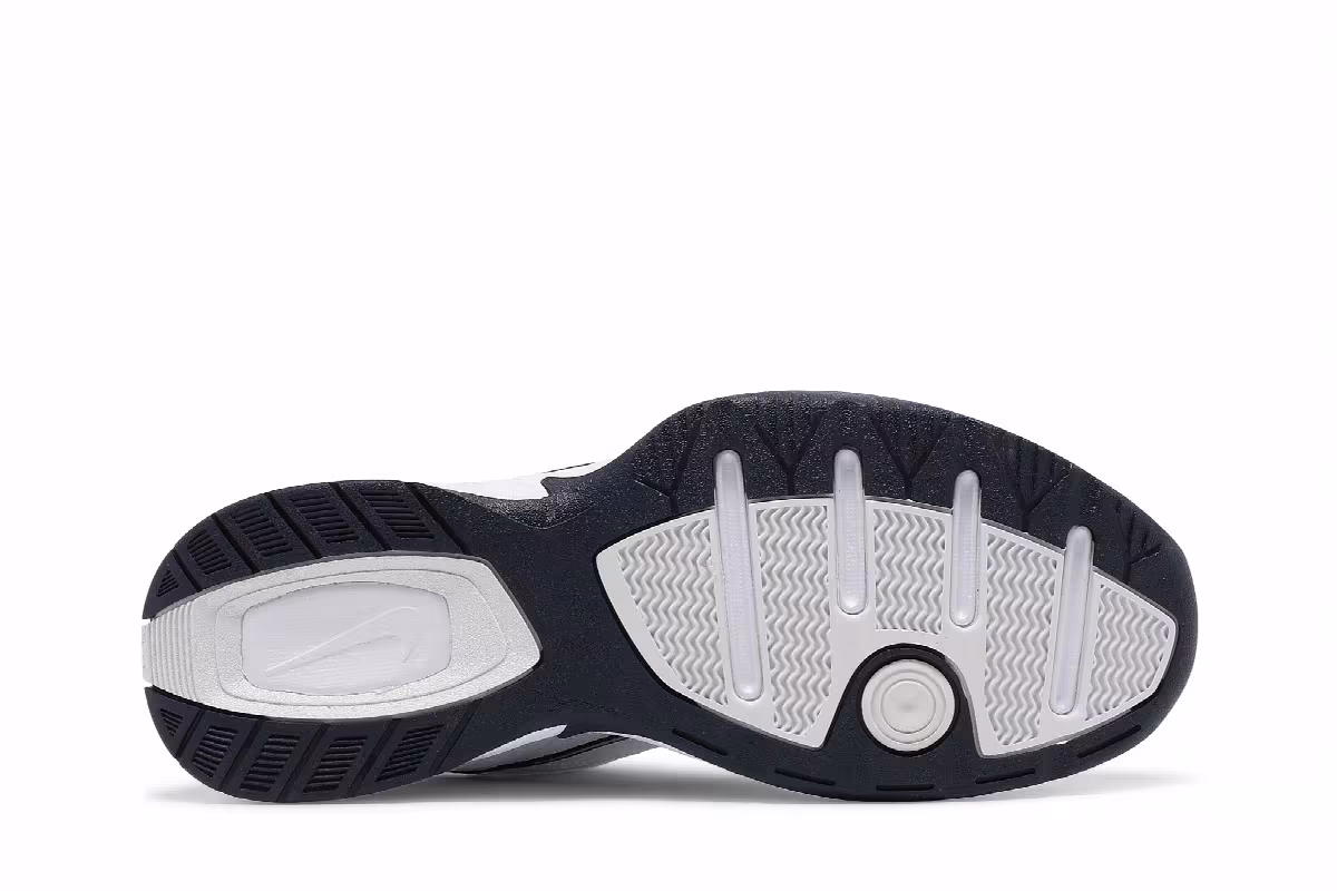 Nike Air Monarch IV White Navy, view 5