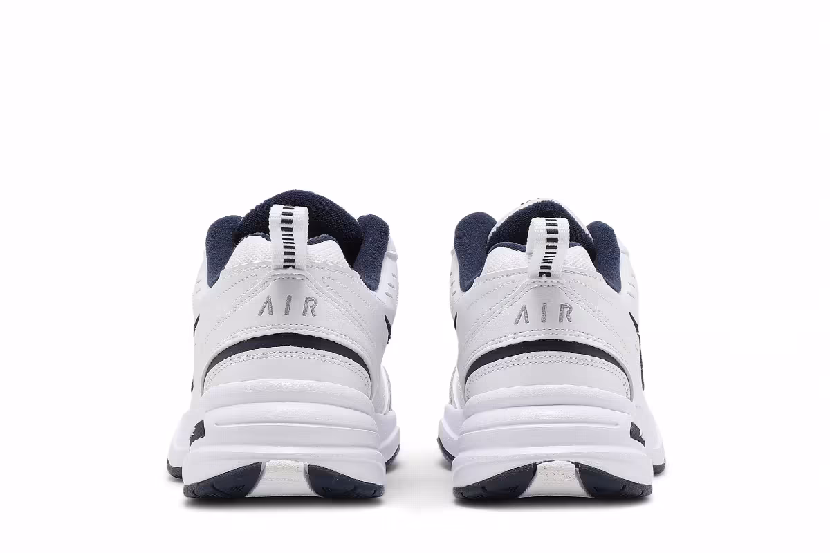 Nike Air Monarch IV White Navy, view 7