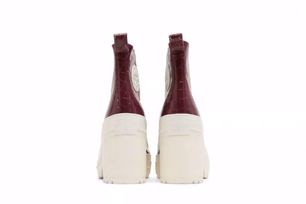 Converse Chuck 70 De Luxe Heel High Embossed Crocodile - Cabernet, view 7