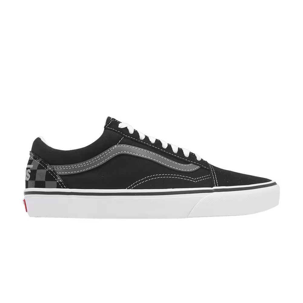 Vans Old Skool Logo Check - Black White
