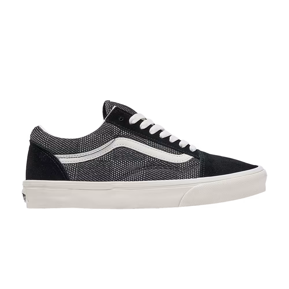 Vans Old Skool Checkerboard Denim - Black