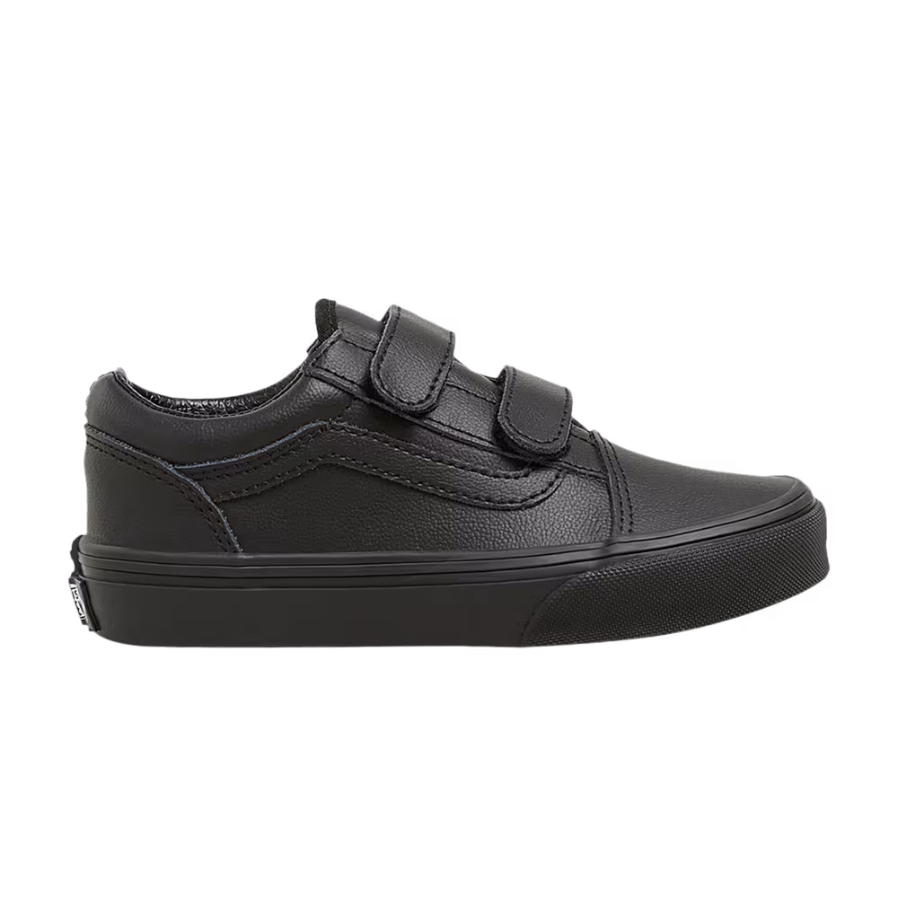 Vans Old Skool V Classic Tumble Kids Black Mono