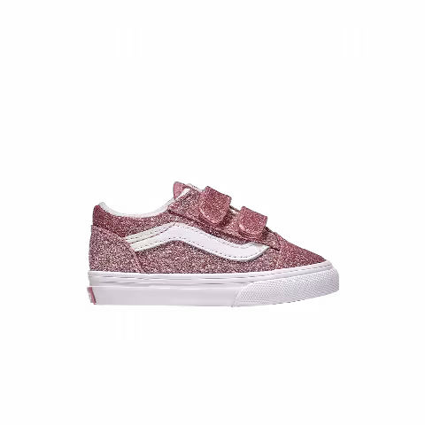 Vans Old Skool V Toddler 'Rose Gold Glitter'