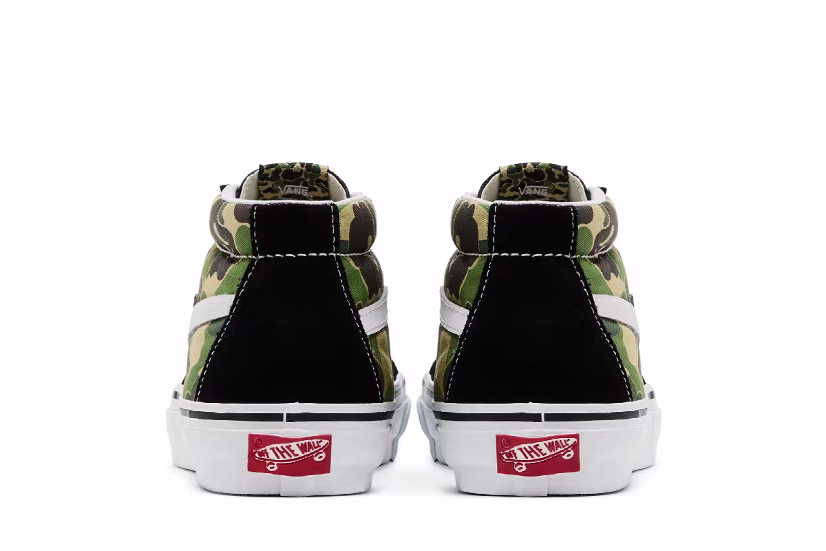 BAPE x Vans Sk8-Mid 83 ABC Camo, view 7