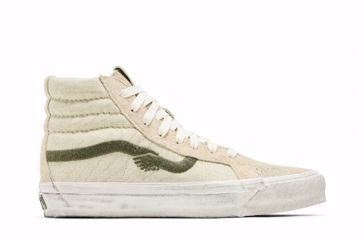 Notre x Vans Sk8-Hi Reissue Bone, view 2