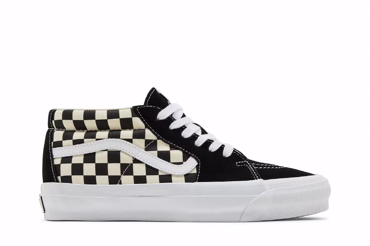 Vans Sk8-Mid Reissue 83 LX Checkerboard - Black, view 2