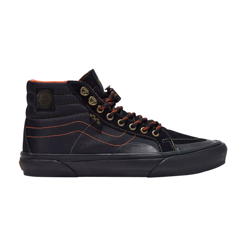 Spitfire Wheels x Vans Skate Sk8-Hi Reissue Black Flame