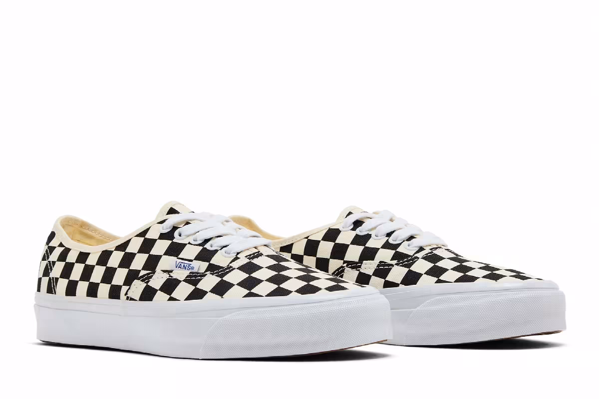 Vans Authentic Reissue 44 LX Checkerboard - Black White, view 9