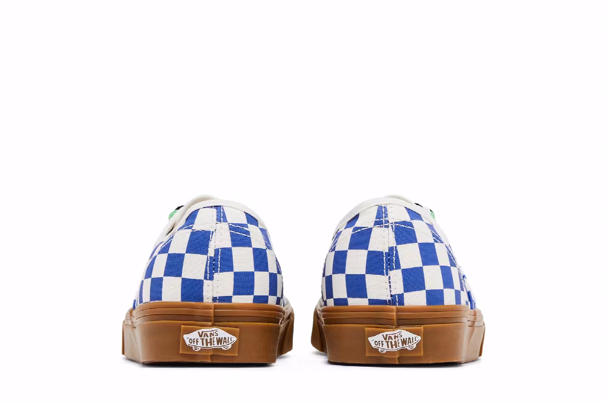 Vans Authentic Checkerboard - Blue Gum Braided Laces, view 7