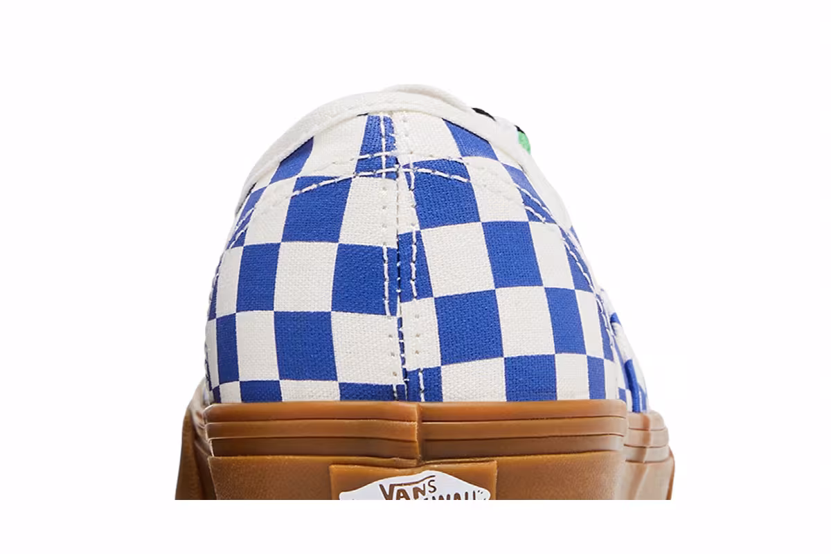 Vans Authentic Checkerboard - Blue Gum Braided Laces, view 8