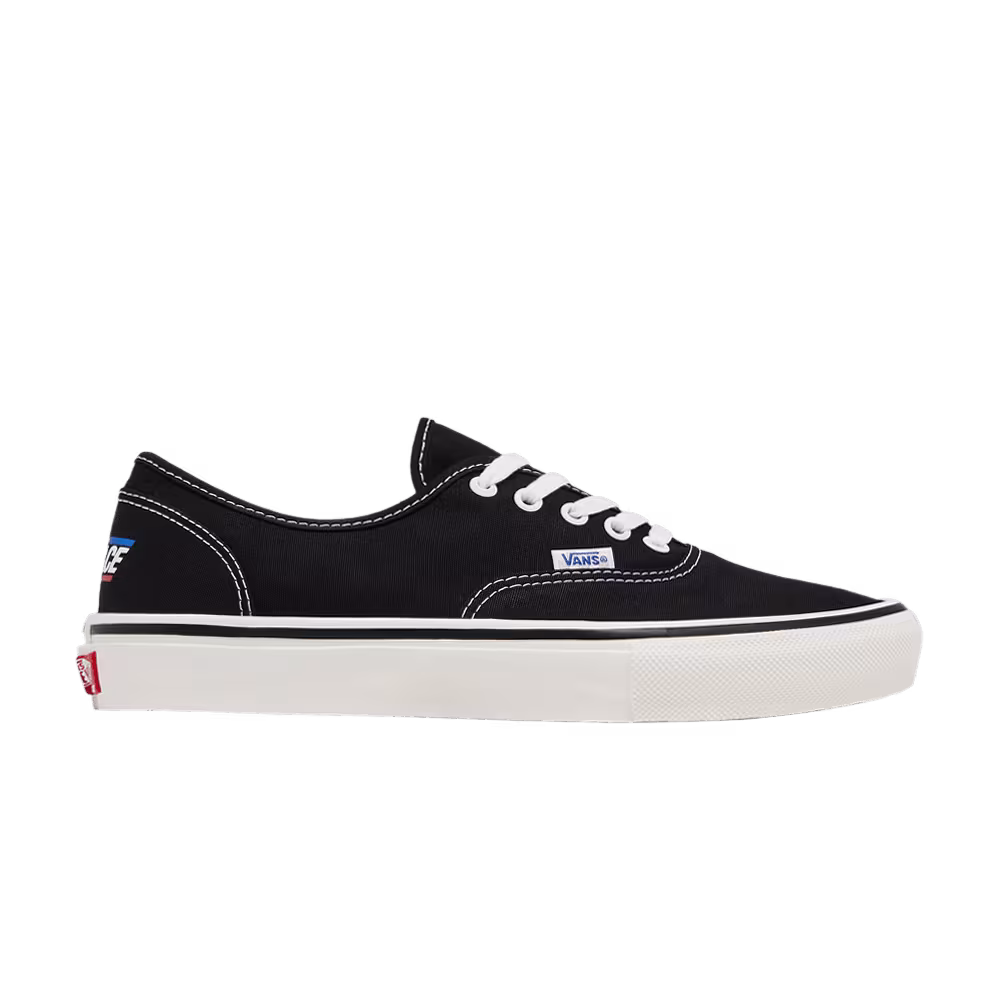 Palace x Vans Skate Authentic Black White