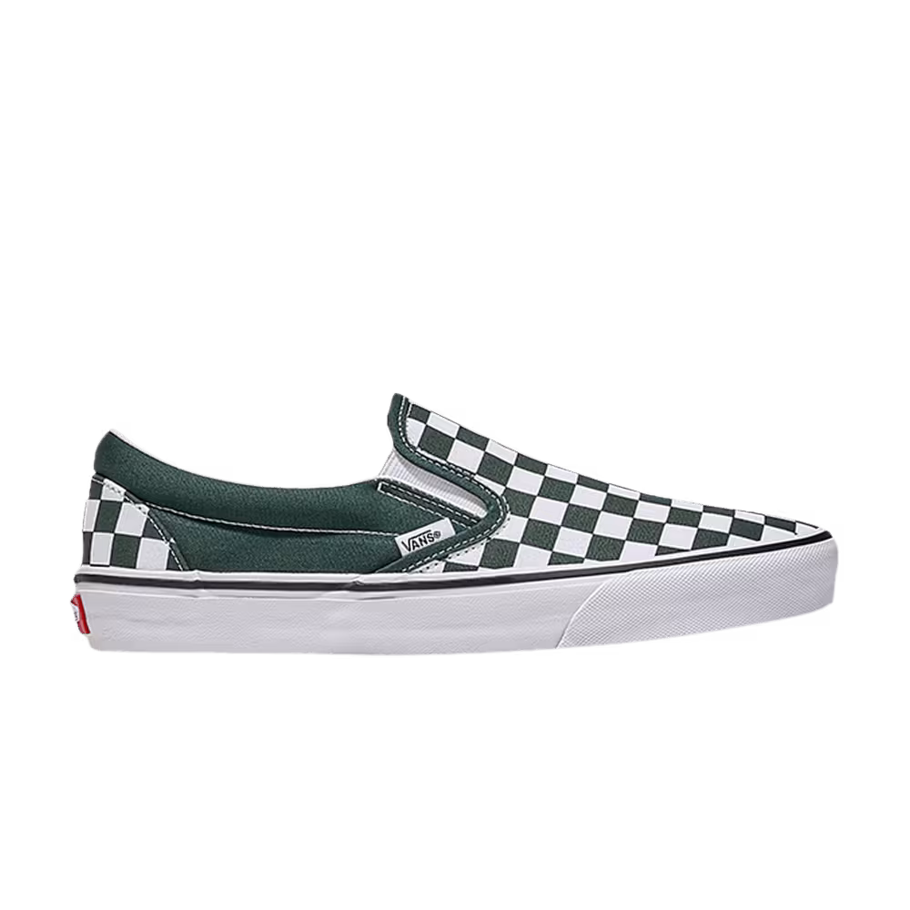 Vans Classic Slip-On Checkerboard - Scarab Green