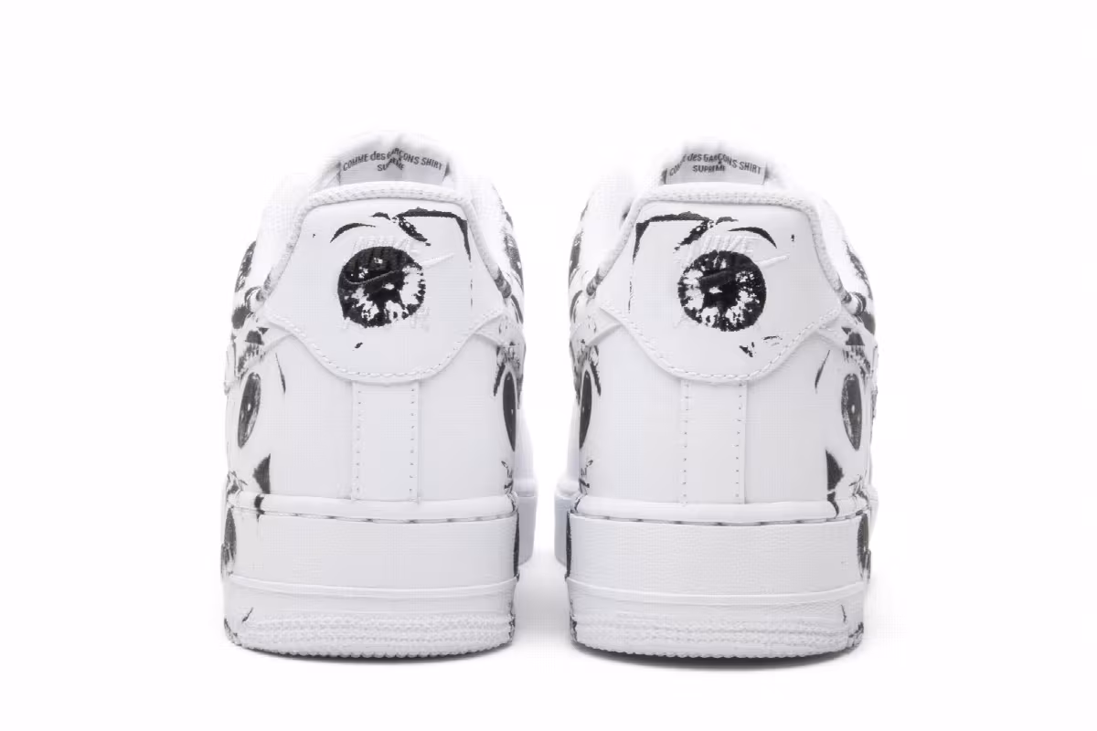 Supreme x Comme des Garçons SHIRT x Nike Air Force 1 Low Eyes, view 7