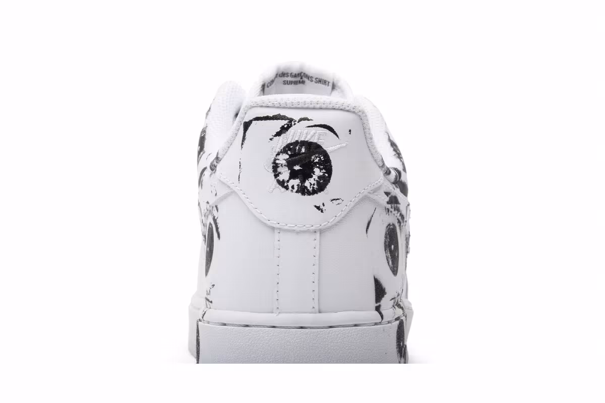 Supreme x Comme des Garçons SHIRT x Nike Air Force 1 Low Eyes, view 8