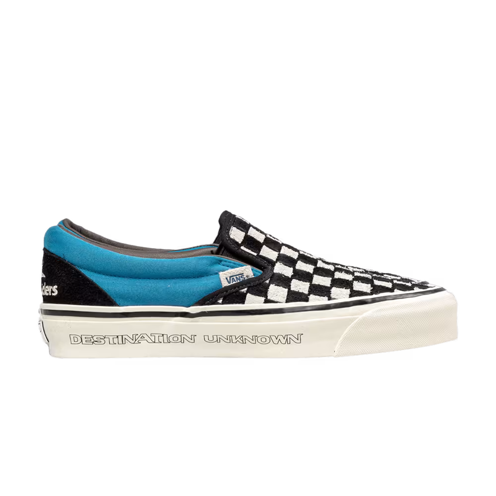 Liberaiders x Vans Classic Slip-On 98 DX Destination Unknown - Checkerboard Blue