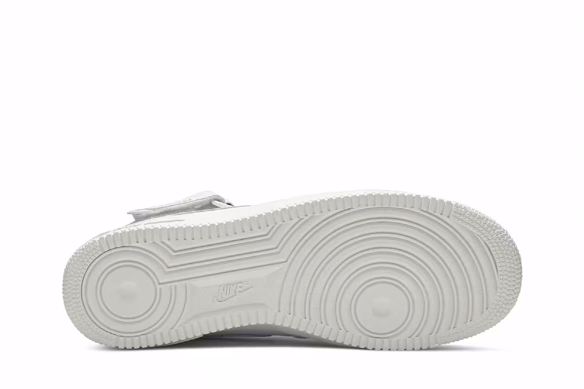 Nike Men's Air Force 1 Mid White, view 5