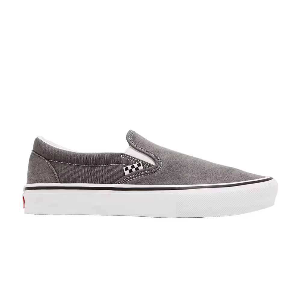 Vans Skate Slip-On Pewter White